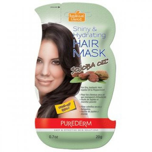 Purederm Shiny & Hydrating Jojoba Oil Hair Mask Spīdumu piešķiroša un mitrinoša matu maska 20ml