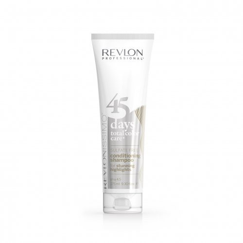 Revlon Professional 45 days Total Color Care Stunning Highlights Šampūns - kondicionieris šķipsnās balinātiem matiem 275ml
