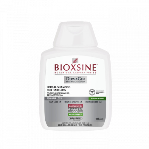 Bioxsine Dermagen Shampoo for Hair Loss Šampūns pret matu izkrišanu taukainiem matiem 300ml