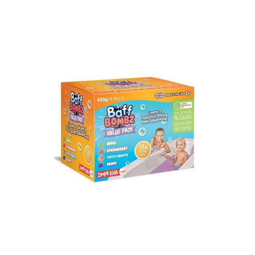 Zimpli Kids BAFF BOMBZ 4 Dažādu vannas istabas bumbu komplekts Mega 20 Pack