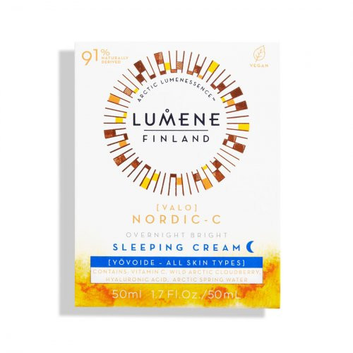 Lumene Nordic-C Valo Overnight Bright Sleeping Cream Nakts sejas krēms ar vitamīnu C 50ml