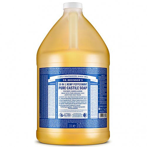 Dr. Bronner's Peppermint Pure-Castile Liquid Soap Šķidrās ziepes 240ml