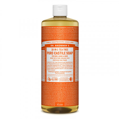 Dr. Bronner's Tea-Tree Pure-Castile Liquid Soap Šķidrās ziepes 240ml