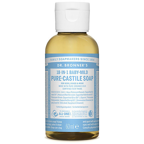 Dr. Bronner's Baby-Mild Unscented Pure-Castile Liquid Soap Šķidrās ziepes 240ml