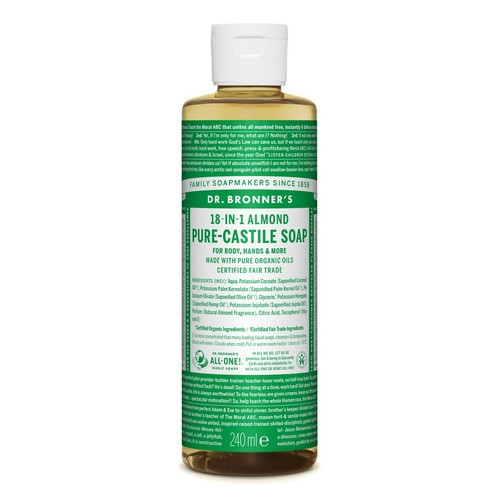 Dr. Bronner's Almond Pure-Castile Liquid Soap Šķidrās ziepes 240ml