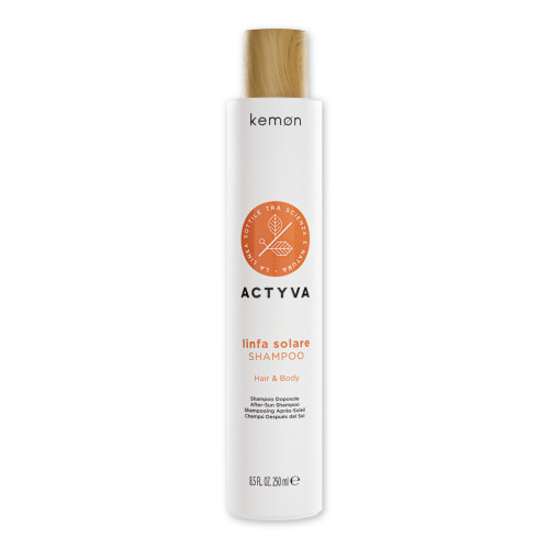 Kemon Actyva Linfa Solare Hair & Body Shampoo Mitrinošs šampūns ķermenim un matiem 250ml
