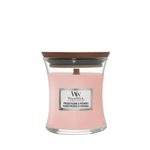 WoodWick Pressed Blooms & Patchouli Svece Heartwick