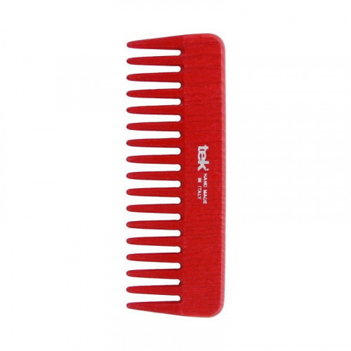 TEK Natural Small Hair Comb with Wide Teeth Matu ķemme ar retiem zobiems Rožinės