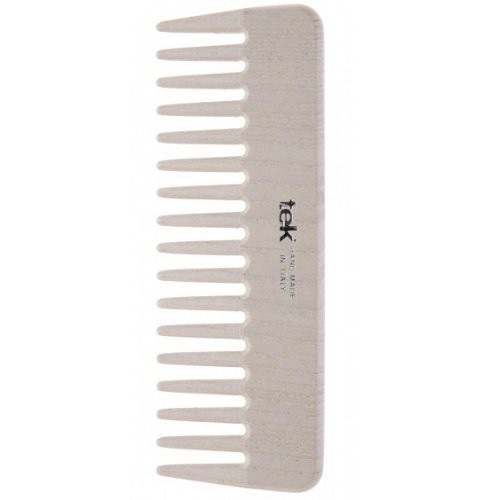 TEK Natural Small Hair Comb with Wide Teeth Matu ķemme ar retiem zobiems Rožinės