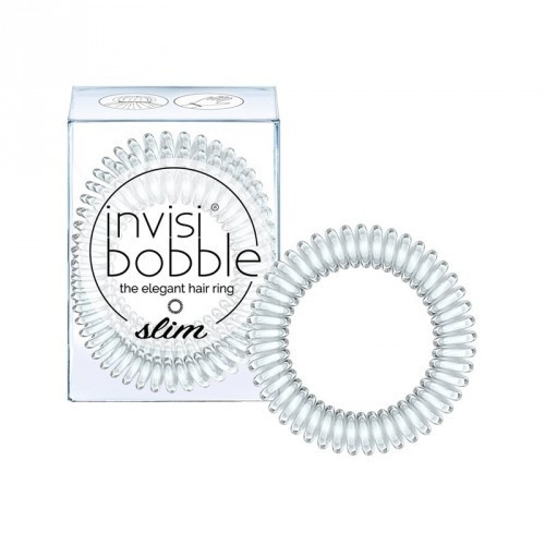Invisibobble Slim matu gumija (Krāsa - Crystal Clear, 3 gab.) Royal Fudge
