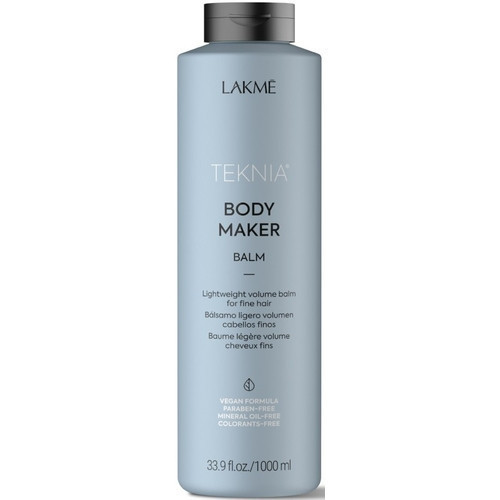 Lakme Body Maker Balm Viegls apjoma kondicionieris plāniem matiem 1000ml