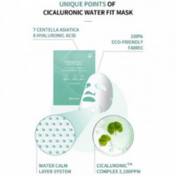 Mizon Cicaluronic Water Fit Mask Intensīvi mitrinoša lokšņu sejas maska 24g