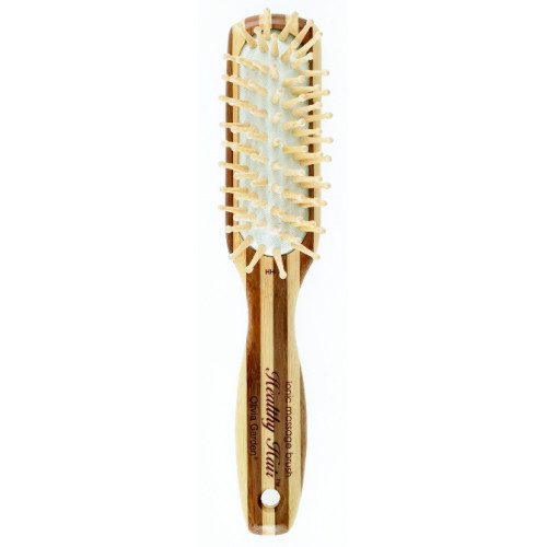 Olivia Garden Healthy Hair Eco-Friendly Natural Bamboo Brush Matu suka Ionic masāžai Large