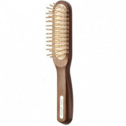 TEK Elite Rectangular Brush Olive Wood Taisnstūra formas matu suka Gaisma