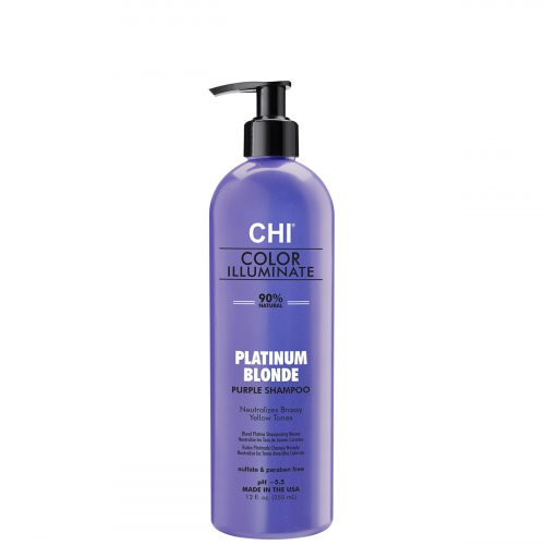 CHI Ionic Color Illuminate Platinum Blonde Shampoo Krāsu atjaunojošs šampūns 355ml