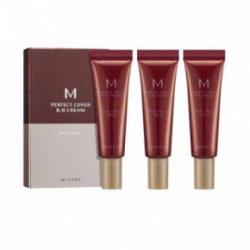 Missha M Perfect Cover BB Cream Trial Kit Trīs tonālie krēmi ar nokrāsu A Komplekts 1