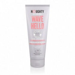 Noughty Wave Hello Curl Defining Conditioner Kondicionieris cirtainiem un viļņainiem matiem ar rīsu ūdeni un melno auzu ekstraktu 250ml