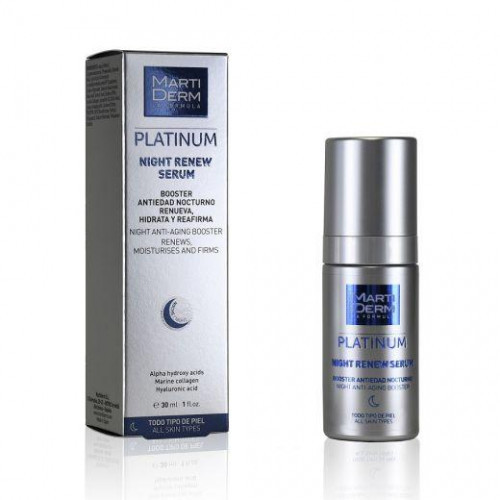 MartiDerm Platinum Night Renew Serum Atjaunošanas serums naktij 30ml