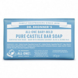Dr. Bronner's Baby-Mild Unscented Pure-Castile Bar Soap Cietās ziepes 140g