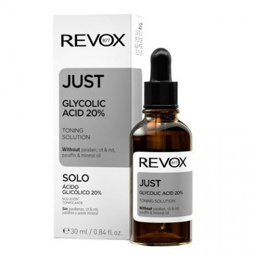 Revox B77 Just Glycolic Acid 20% Toning Solution Attīrošs serums sejai un kaklam 30ml