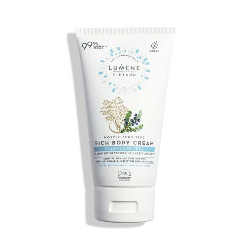 Lumene Nordic Sensitive Fragrance-free Rich Body Cream Krēms jutīgai ādai 150ml