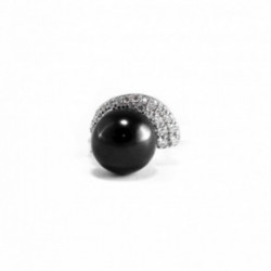 Nilly Pērļu auskari (Ag925) KS248185 Black