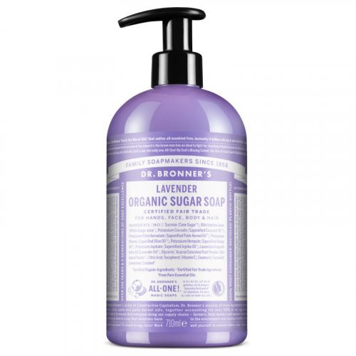 Dr. Bronner's Lavender Organic Sugar Soap Ziepes 355ml