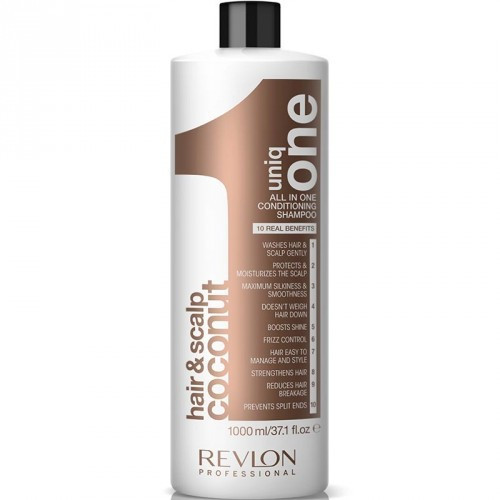 Revlon Professional Uniq One Coconut Hair and Scalp Conditioning Shampoo Šampūns - kondicionieris 10 vienā 300ml