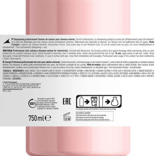 L'Oréal Professionnel Vitamino Color Resveratrol Shampoo Šampūns krāsotiem matiem 300ml