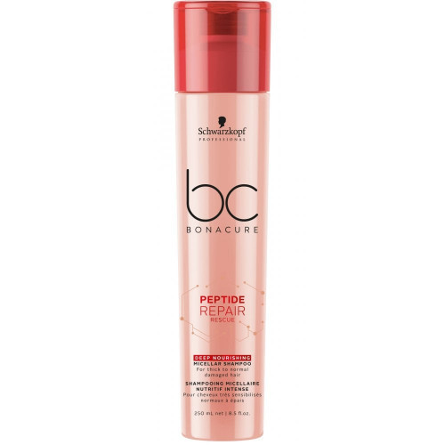 Schwarzkopf Professional BC Peptide Repair Rescue Deep Nourishing Shampoo Dziļi barojošs šampūns bojātiem un vājiem matiem 250ml