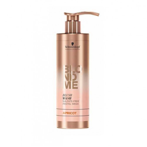 Schwarzkopf Professional BlondMe Blush Wash Apricot Bez sulfātu tonējošs šampūns 250ml