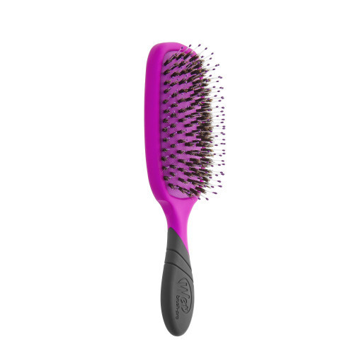 WetBrush Pro Shine Enhancer Matu suka ar dabīgiem sariem Black