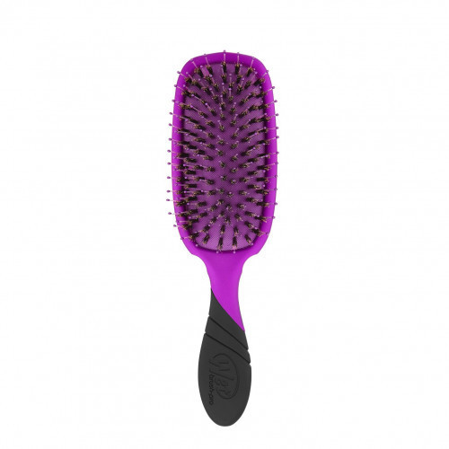 WetBrush Pro Shine Enhancer Matu suka ar dabīgiem sariem Black