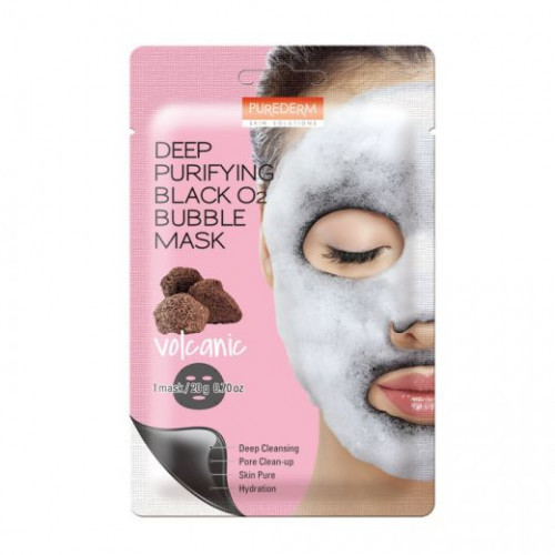 Purederm Deep Purifying Bubble Mask Volcanic Cleansing sejas maska 20g