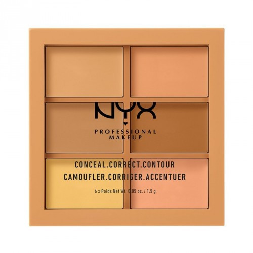 NYX Professional Makeup 3C Palette - Conceal, Correct, Contour Palette Konturēšanas palete 9g