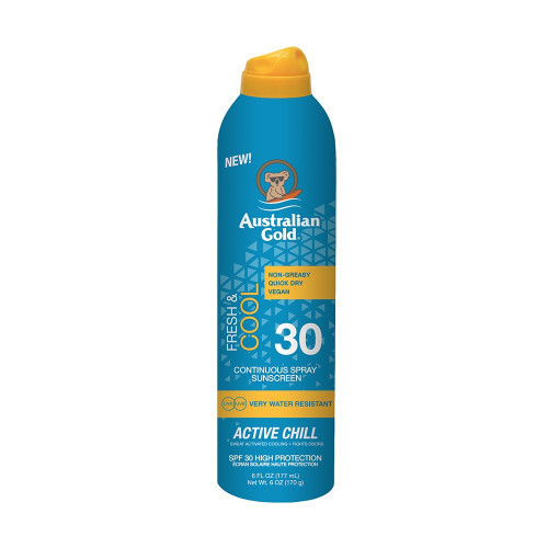 Australian Gold Active Chill Continuous Spray Sunscreen SPF30 Saules aizsargfiltrs - sprejs 177ml