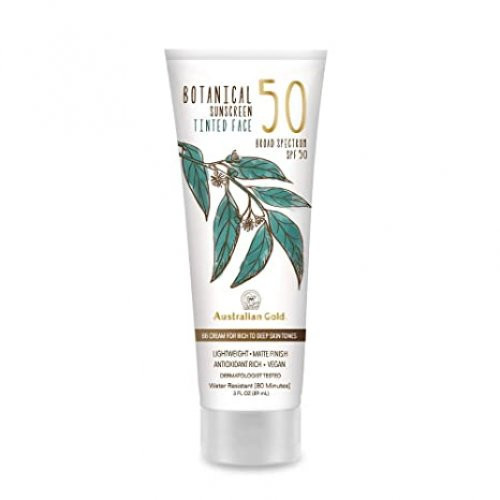 Australian Gold Botanical SPF50 Face Sunscreen BB saules aizsargrēms sejai 89ml