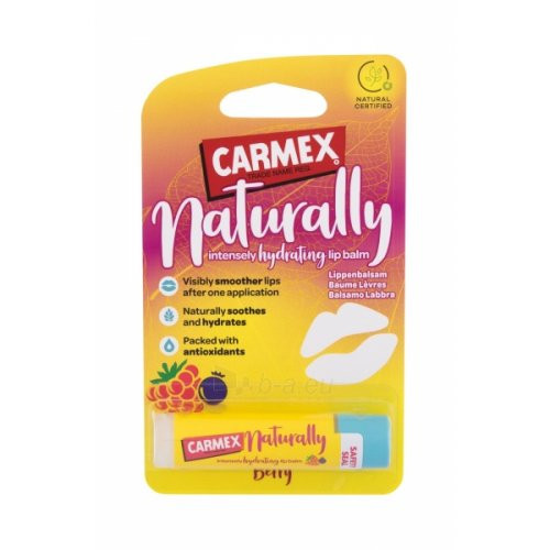 Carmex Naturally Intensely Hydrating Lip Balm Mitrinošs lūpu balzams Pear