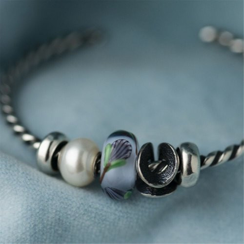 Trollbeads Baltā pērle 1gab.