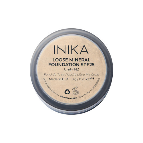 Inika Organic Loose Mineral Foundation SPF25 Birstošais minerālais pūderis 8g