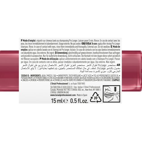 L'Oréal Professionnel Pro Longer Ends Filler Concentrate Uzpildes koncentrāts 15 ml