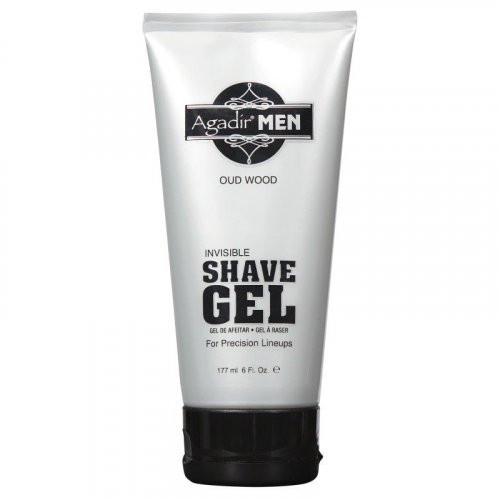 Agadir Oud Wood Invisible Shave Gel Skūšanās želeja vīriešiem 177ml