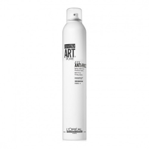 L'Oréal Professionnel Tecni.Art Pure Fix Anti-Frizz Spray Stipras fiksācijas laka matu spurošanās novēršanai 400ml
