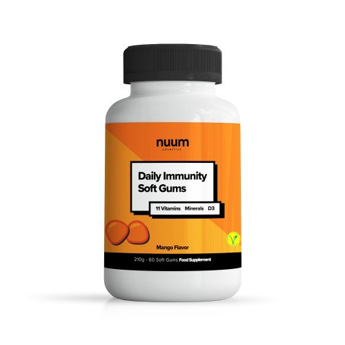 Nuum Cosmetics Daily Immunity Soft Gums Maisto papildai imuninės sistemos stiprinimui 210g