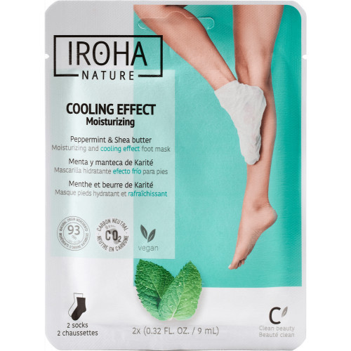 IROHA Relaxing Peppermint Foot Socks Atsvaidzinoša maska pēdām ar mentolu 1gab.