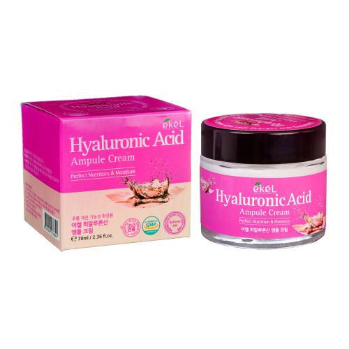 Ekel Hyaluronic Acid Ampule Cream Sejas krēms ar hialuronskābi 70ml