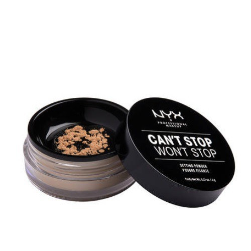 Stop NYX Birstošais Stop Can\'t 14g,Medium pūderis Setting Powder Won\'t Makeup Professional