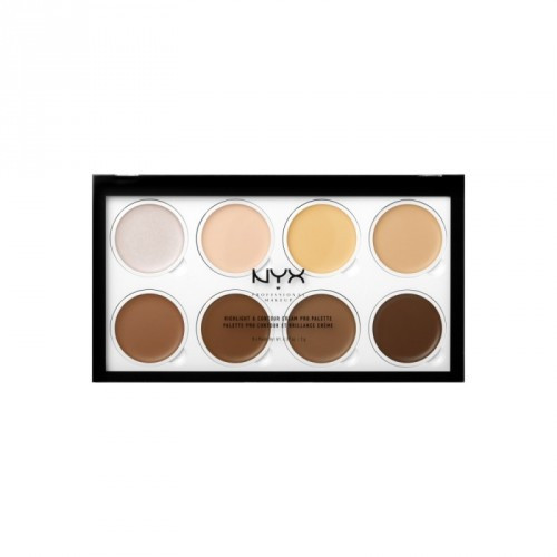 NYX Professional Makeup Highlight & Contour Cream Pro Palette Konturēšanas palete 16g
