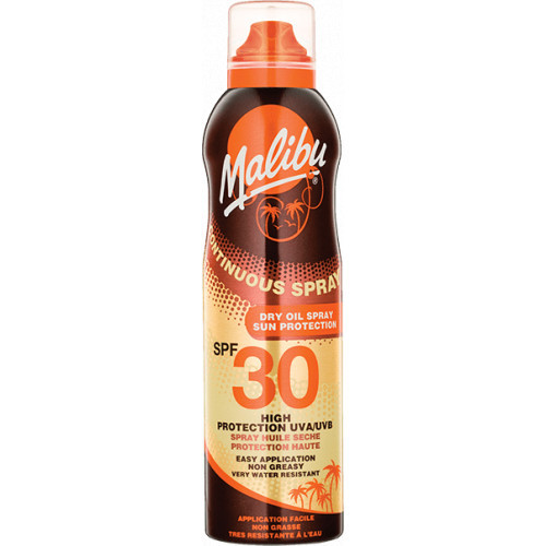 Malibu Dry Oil Aerosol Spray SPF30 Izsmidzināma sausa eļļa 175ml