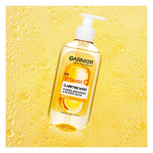 Garnier Vitamin C Clarifying Wash Gel Attīrošā gēls ar C vitamīnu 200ml